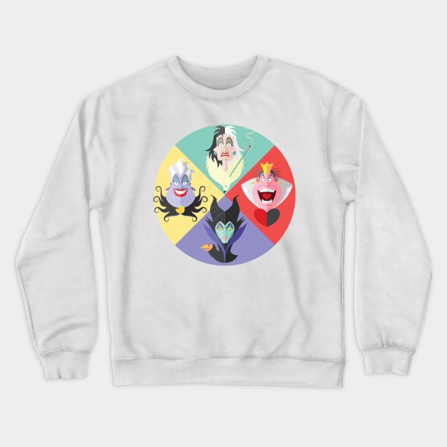 Flat Pop: Nasty Women Crewneck Sweatshirt by AJIllustrates